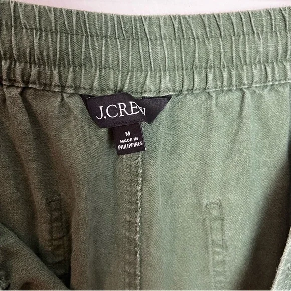 J. CREW- Seaside Pant in Linen Blend Casual Pull On Travel Lightweight Resort - Picture 5 of 7